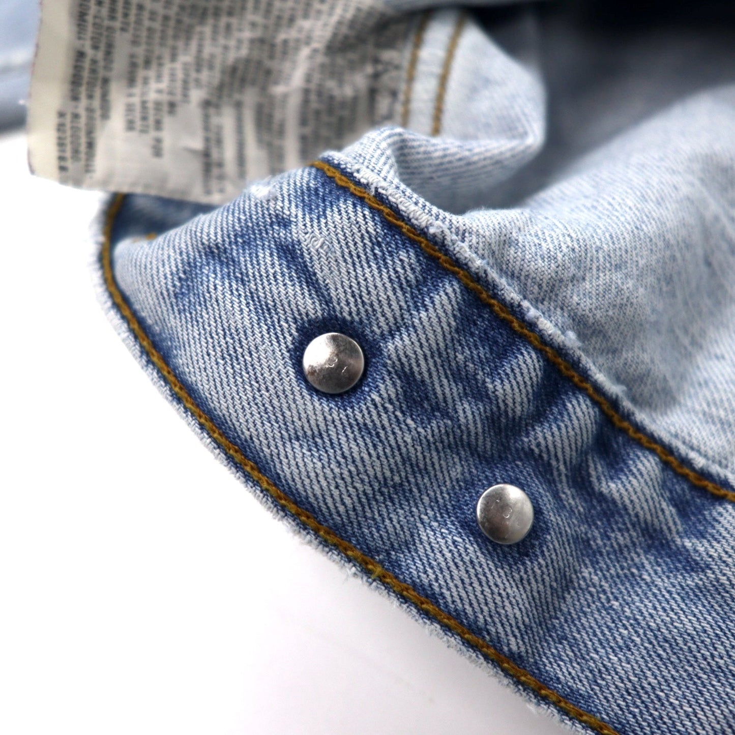 Levi's 90年代 ユーロリーバイス デニムジャケット Gジャン XL ブルー アイスウォッシュ コットン 70503 04