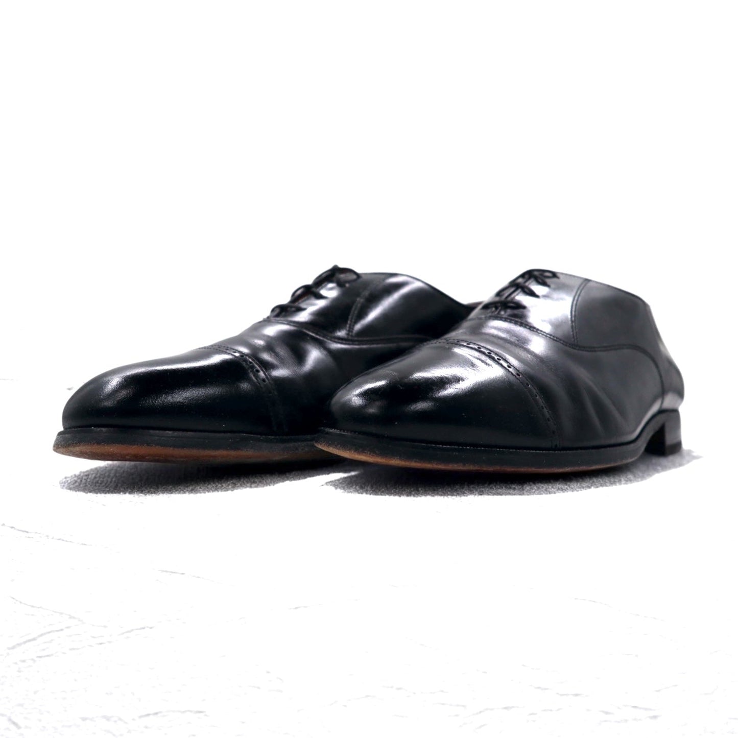 BOSTONIAN 80年代 USA製 ストレートチップ ドレスシューズ 29cm ブラック レザー 外羽根 26441