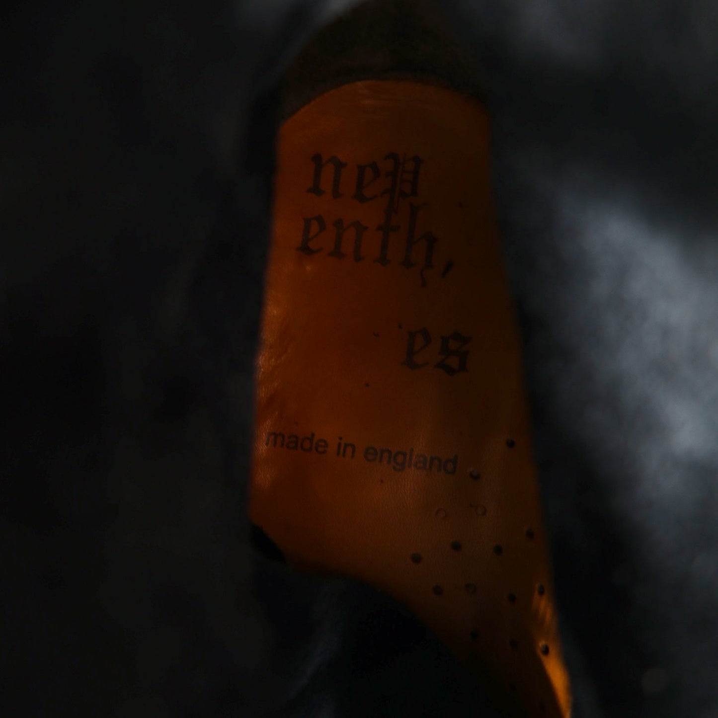 GEORGE COX × nepenthes イングランド製 8ホール レースアップブーツ 28cm ネイビー スエードレザー