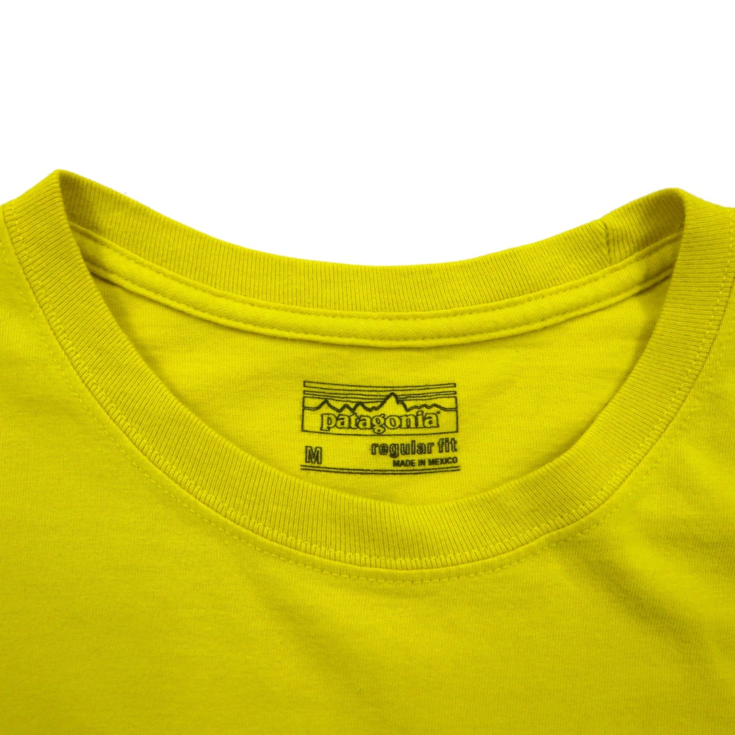 patagonia P-6ロゴ ポケット Tシャツ P-6 Logo Cotton Pocket T-Shirt M イエロー オーガニックコットン 38910