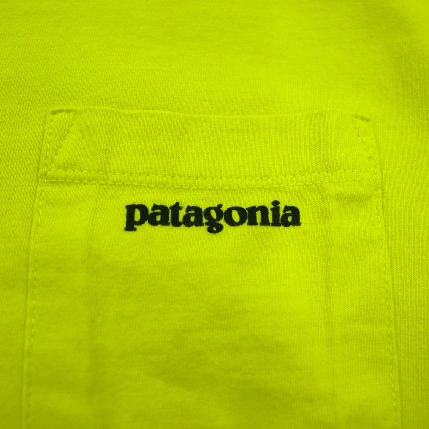 patagonia P-6ロゴ ポケット Tシャツ P-6 Logo Cotton Pocket T-Shirt M イエロー オーガニックコットン 38910