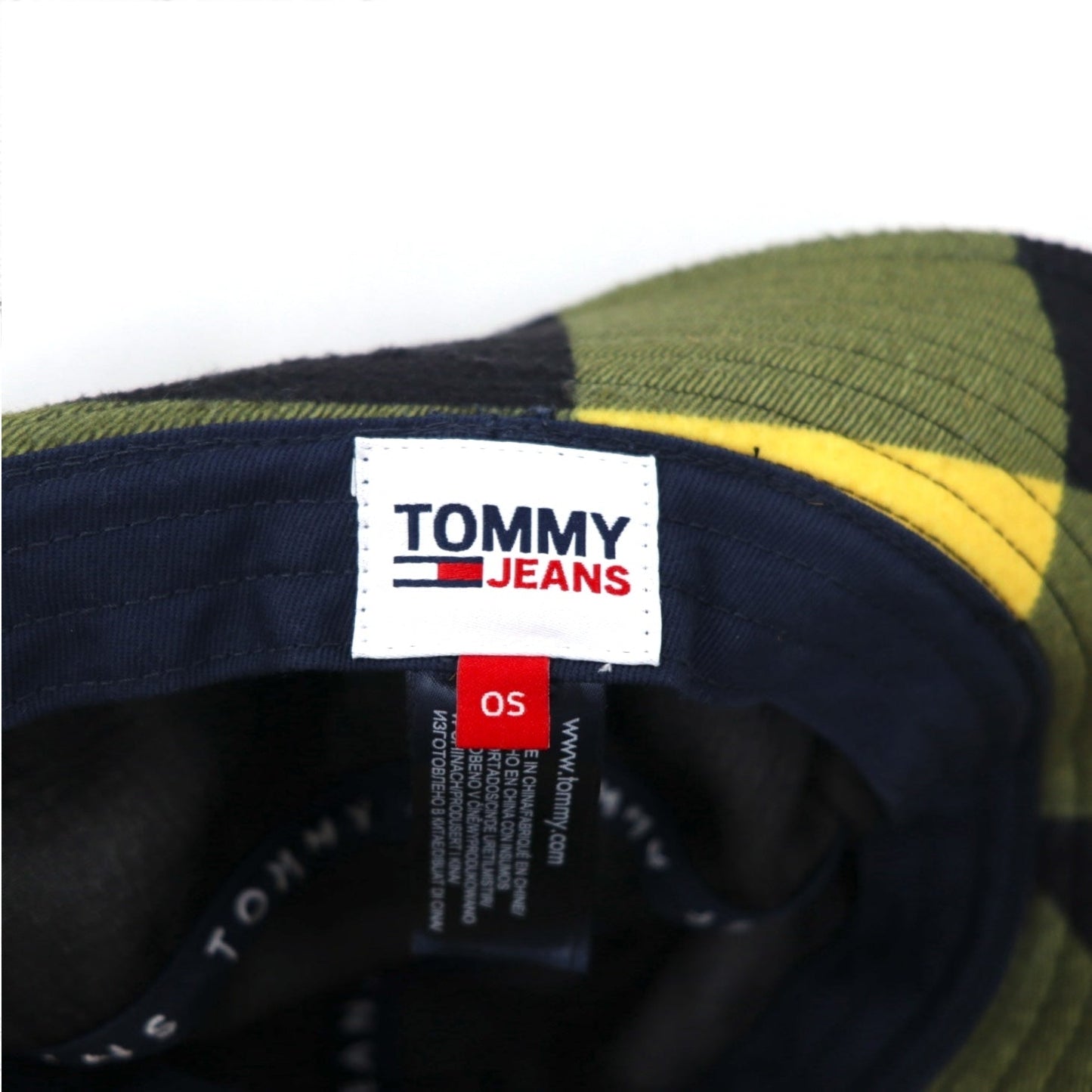 TOMMY JEANS マルチチェック プリント バケットハット OS マルチカラー Plaid Print Bucket Hat AM07027