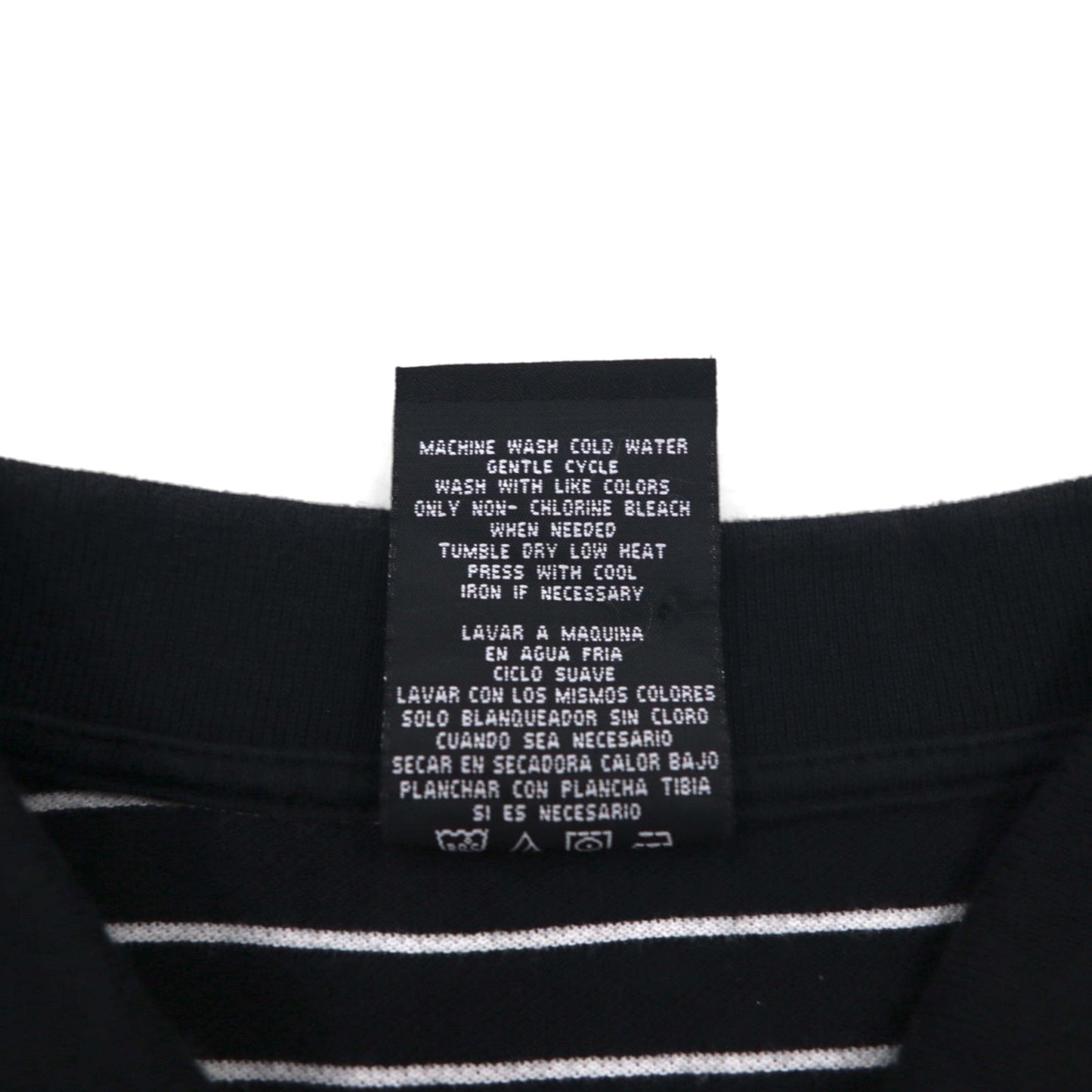 POLO JEANS CO. RALPH LAUREN 90年代 ボーダー ポロシャツ L ブラック ワンポイントロゴ刺繍