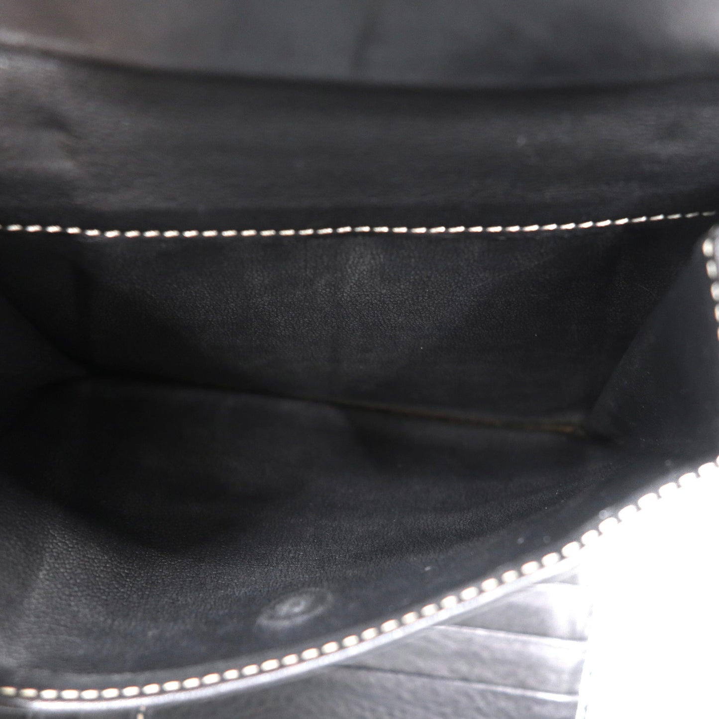 CELINE 3つ折り財布 グレー キャンバス レザー マカダム柄 モノグラム CE00/34 イタリア製