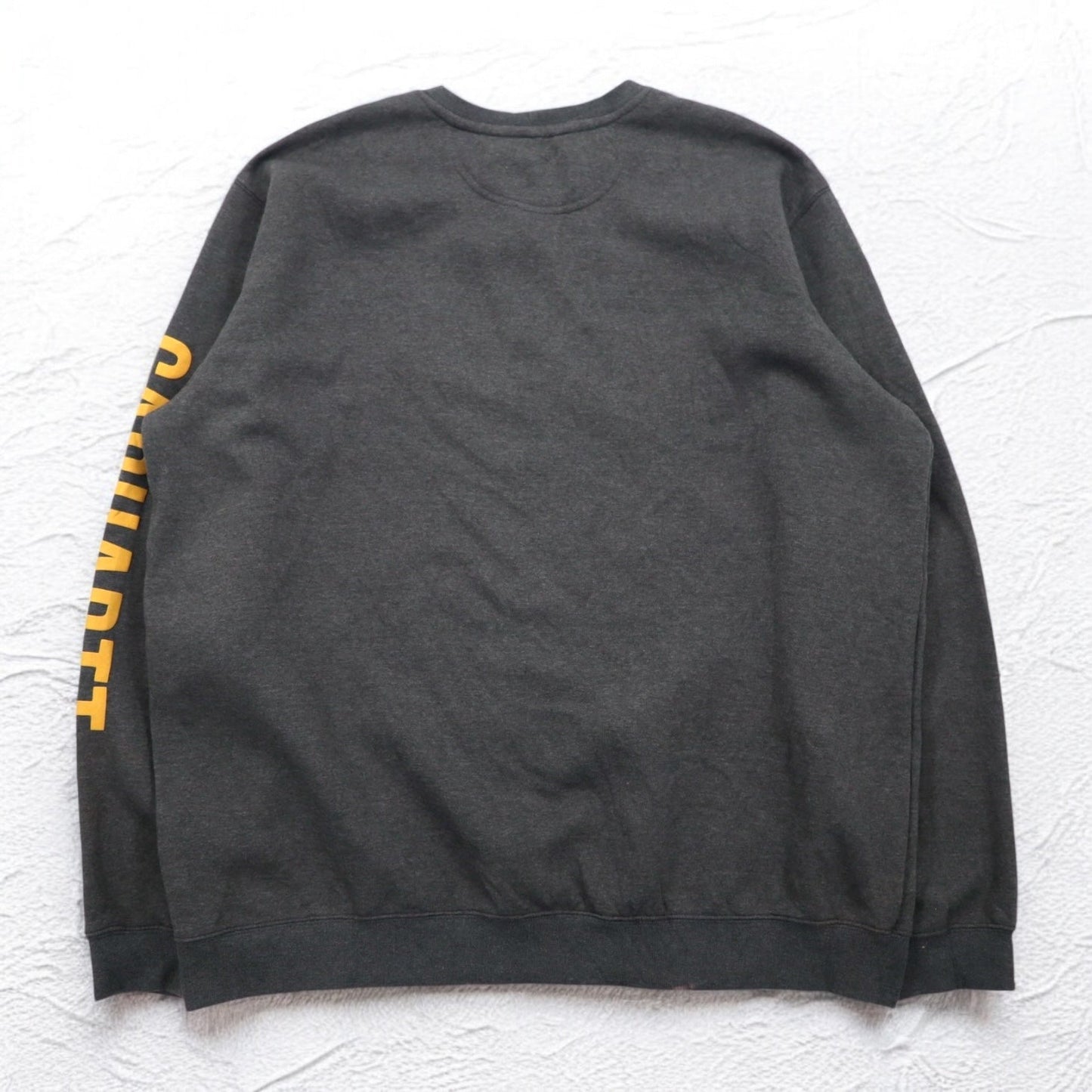 Carhartt ルーズフィット ミッドウェイト クルーネック スウェット 2XL グレー 裏起毛 袖 ルーズフィット ミッドウェイト クルーネック ロゴ 袖 グラフィック スウェットシャツ TS5444 105444 メキシコ製