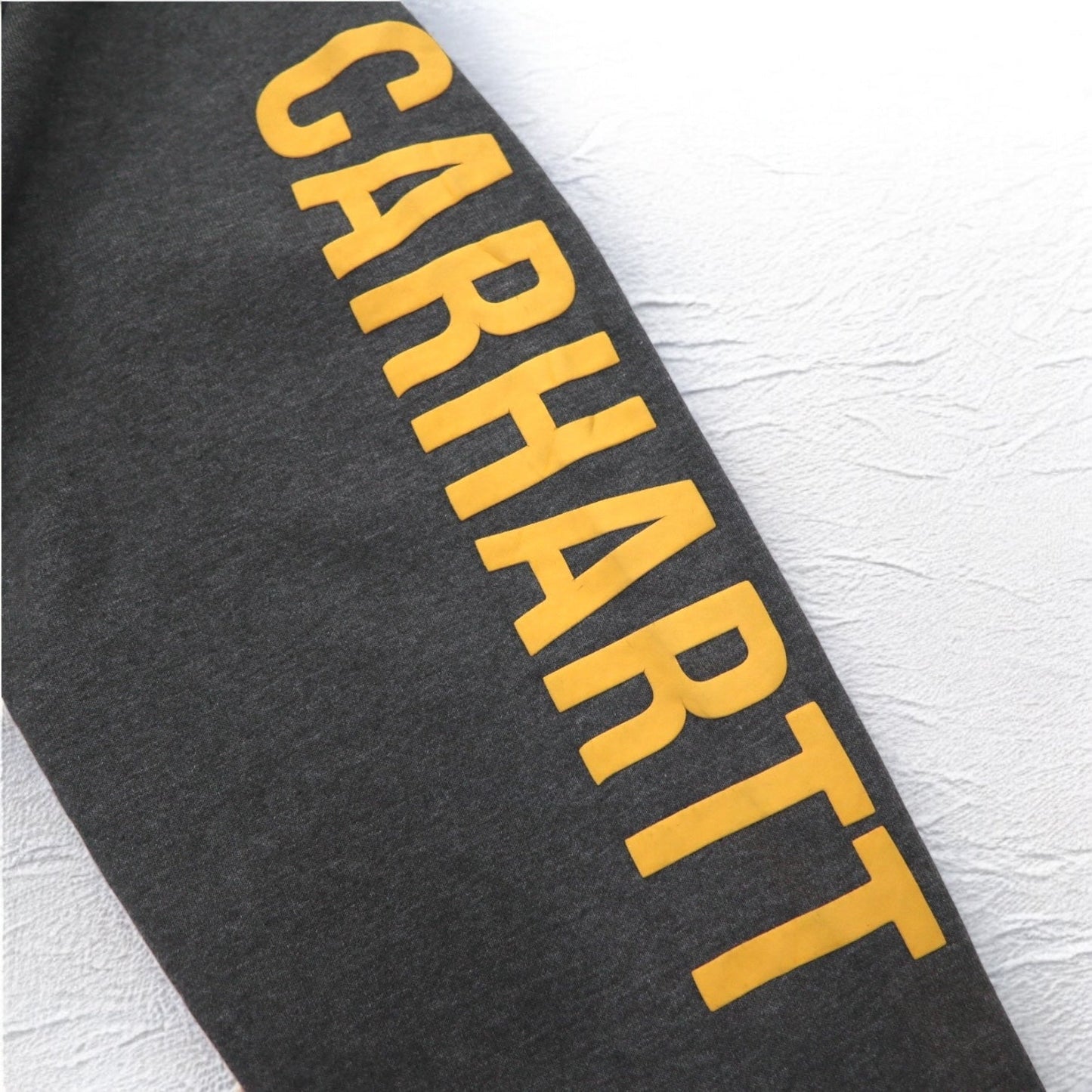 Carhartt ルーズフィット ミッドウェイト クルーネック スウェット 2XL グレー 裏起毛 袖 ルーズフィット ミッドウェイト クルーネック ロゴ 袖 グラフィック スウェットシャツ TS5444 105444 メキシコ製