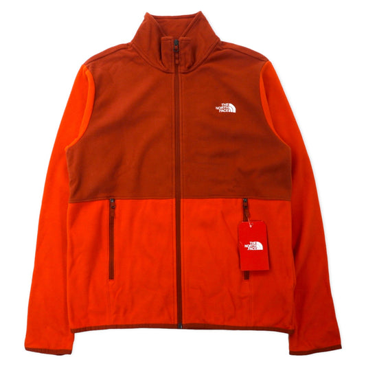 THE NORTH FACE フルジップ フリースジャケット M オレンジ ポリエステル ワンポイントロゴ刺繍 NF0A48KDEL9 エルサルバドル製 未使用品