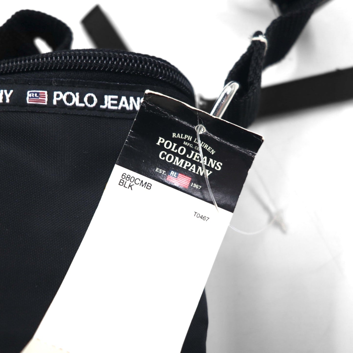 POLO JEANS CO. RALPH LAUREN ショルダーバッグ ブラック ナイロン 未使用品