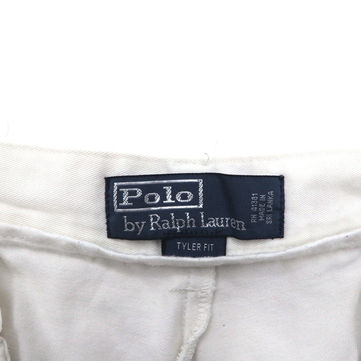 Polo by Ralph Lauren 90年代 ポロチノ TYLER FIT 2タック ショートパンツ ハーフパンツ L ベージュ コットン