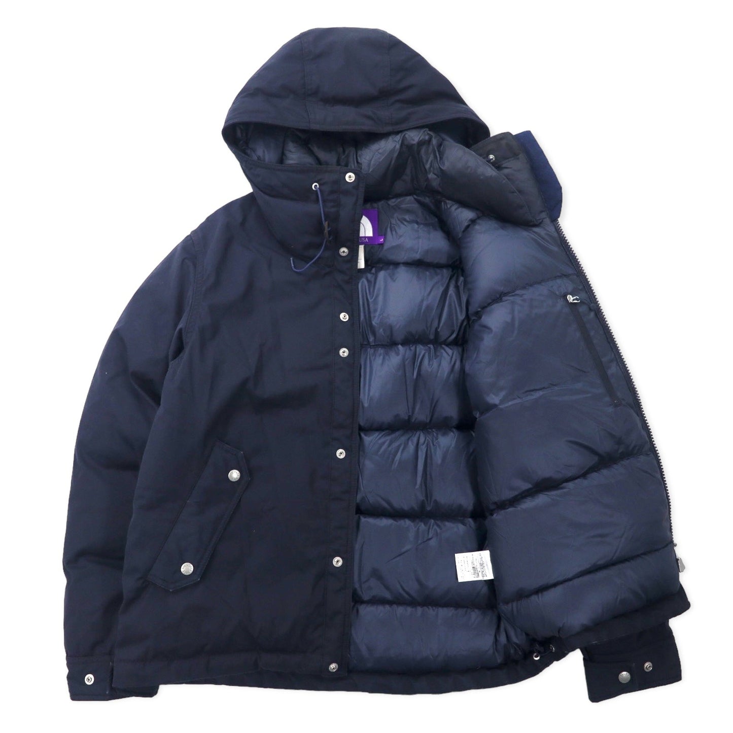 THE NORTH FACE PURPLE LABEL 65/35クロス 光電子 ダウンジャケット マウンテンパーカー L ネイビー ポリエステル コットン Mountain Short Down Parka ND2770N