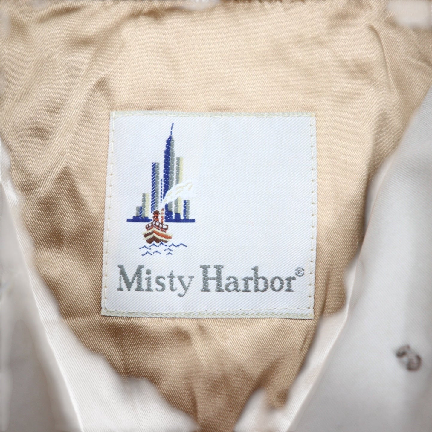 USA製 90年代 Misty Harbor トレンチコート L ポリエステル ライナー着脱式 ベルト付き