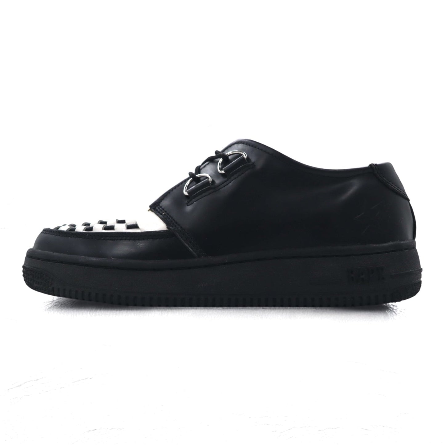 BAPE STA ( A BATHING APE ) × AMBUSH クリーパーシューズ スニーカー 27cm ブラック CREEEPSTA