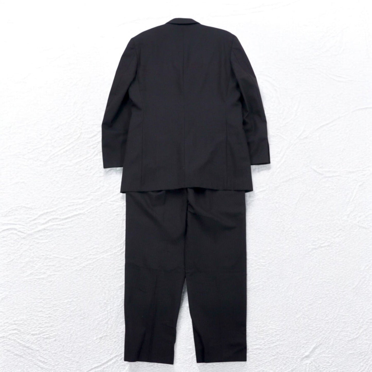 STUDIO by D'URBAN 80年代 3B スーツ セットアップ XL グレー ストライプ ウール 日本製