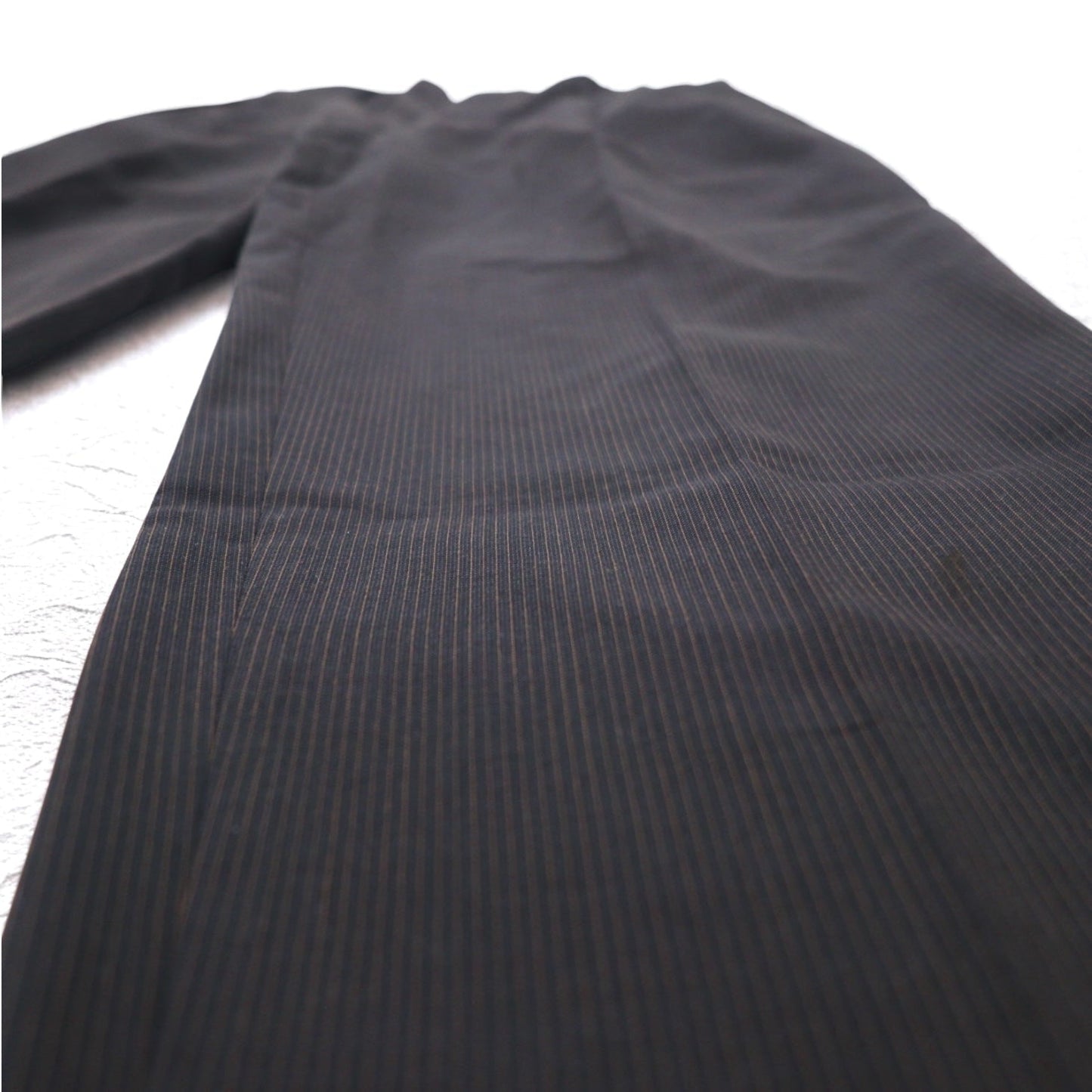 STUDIO by D'URBAN 80年代 3B スーツ セットアップ XL グレー ストライプ ウール 日本製
