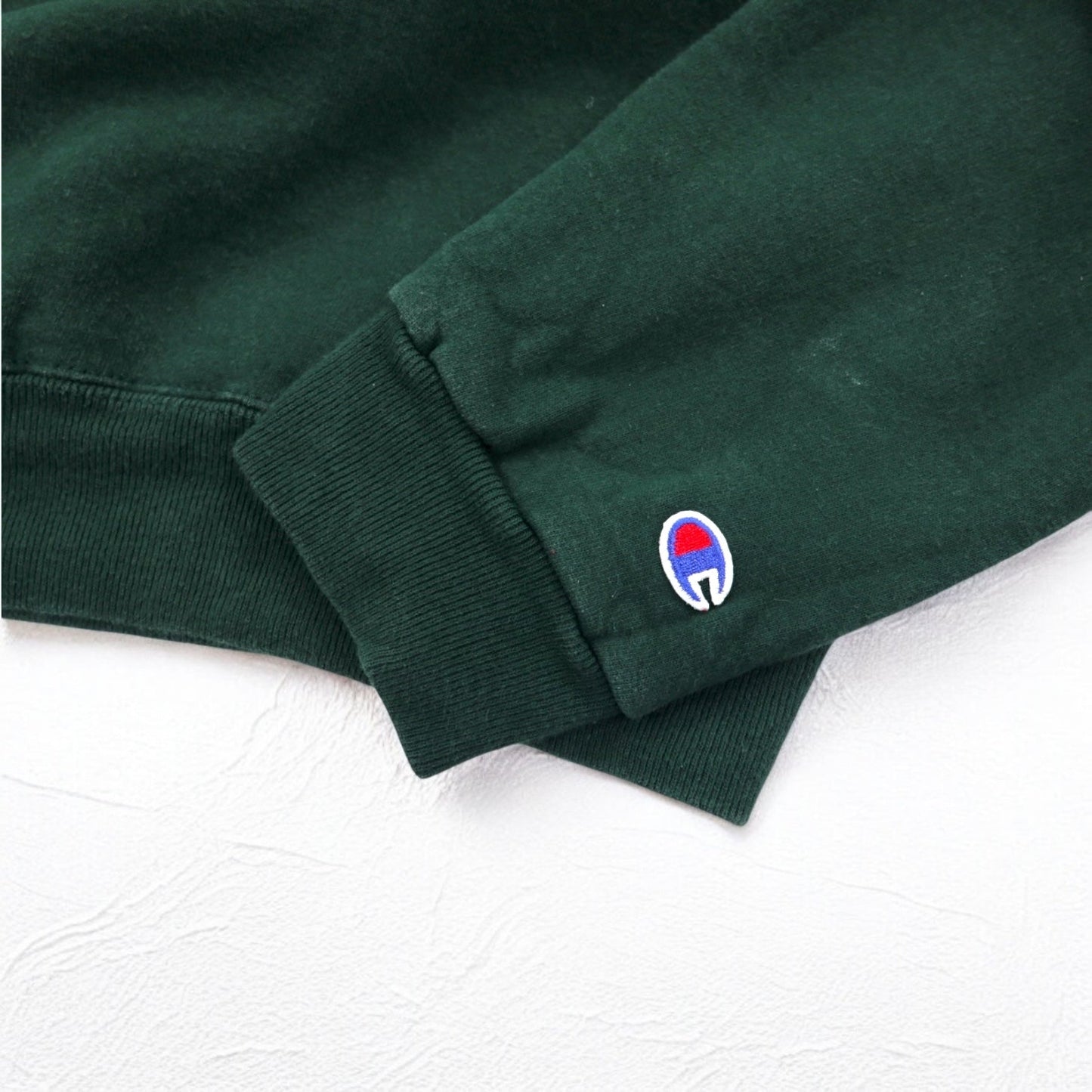 Champion 90年代 USA製 刺繍タグ クルーネック スウェット XL グリーン ワンポイントロゴ刺繍