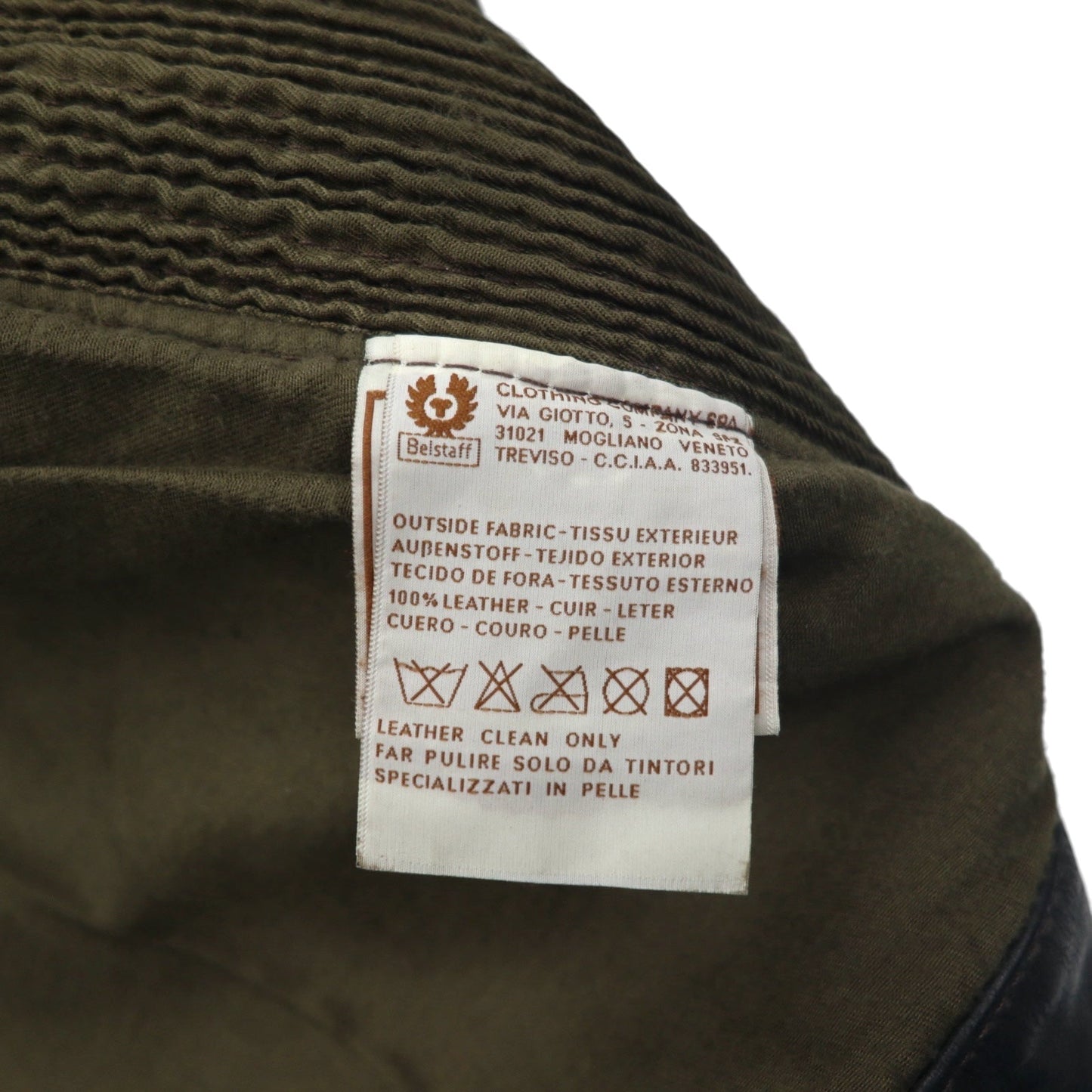 Belstaff イタリア製 ギャングスター ハンドワックス レザー モーターサイクルジャケット ライダース M ブラウン