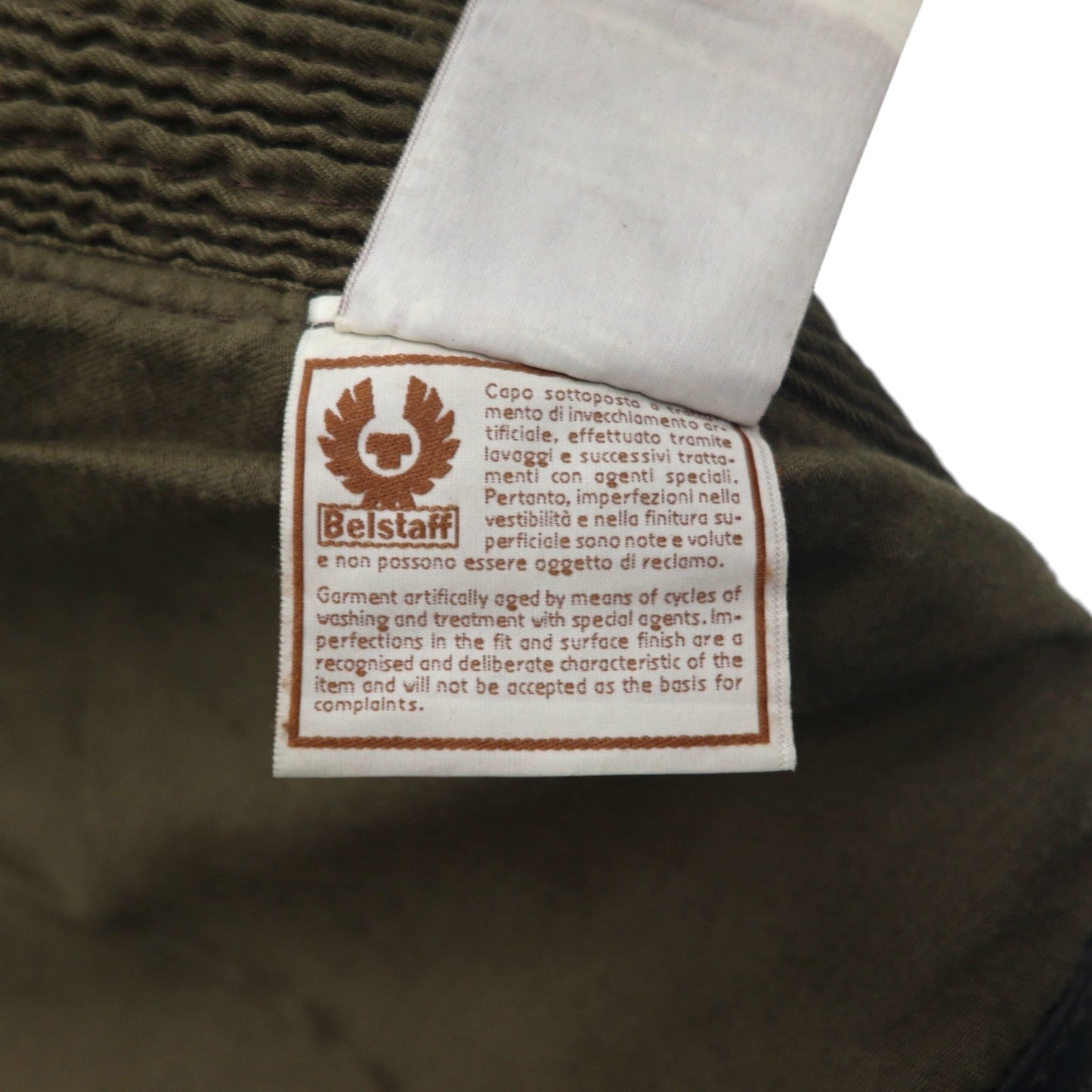Belstaff イタリア製 ギャングスター ハンドワックス レザー モーターサイクルジャケット ライダース M ブラウン