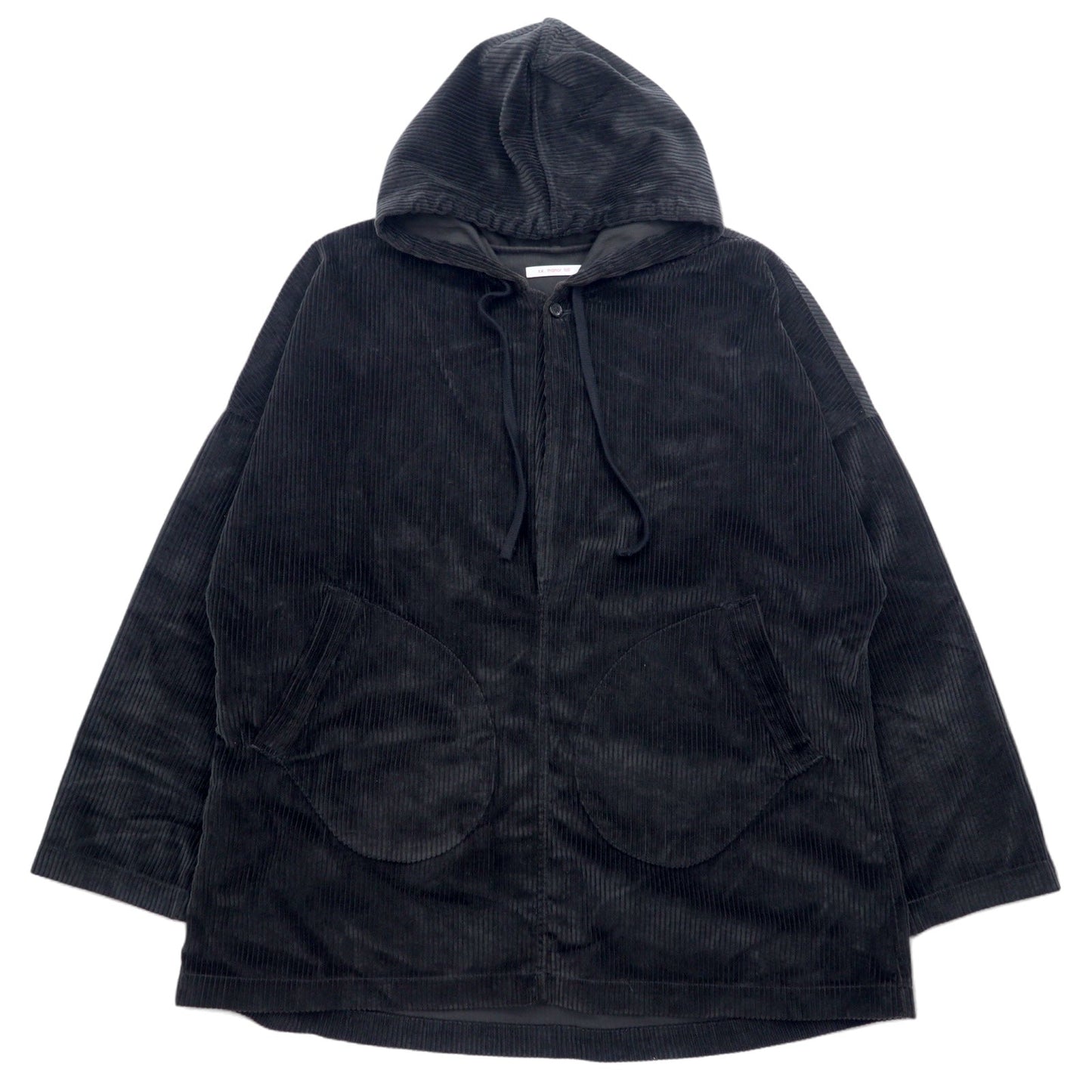 s.k. manor hill USA製 コーデュロイ アノラックパーカー L ブラック コットン