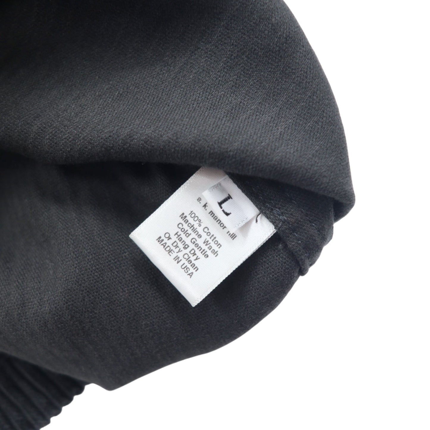 s.k. manor hill USA製 コーデュロイ アノラックパーカー L ブラック コットン