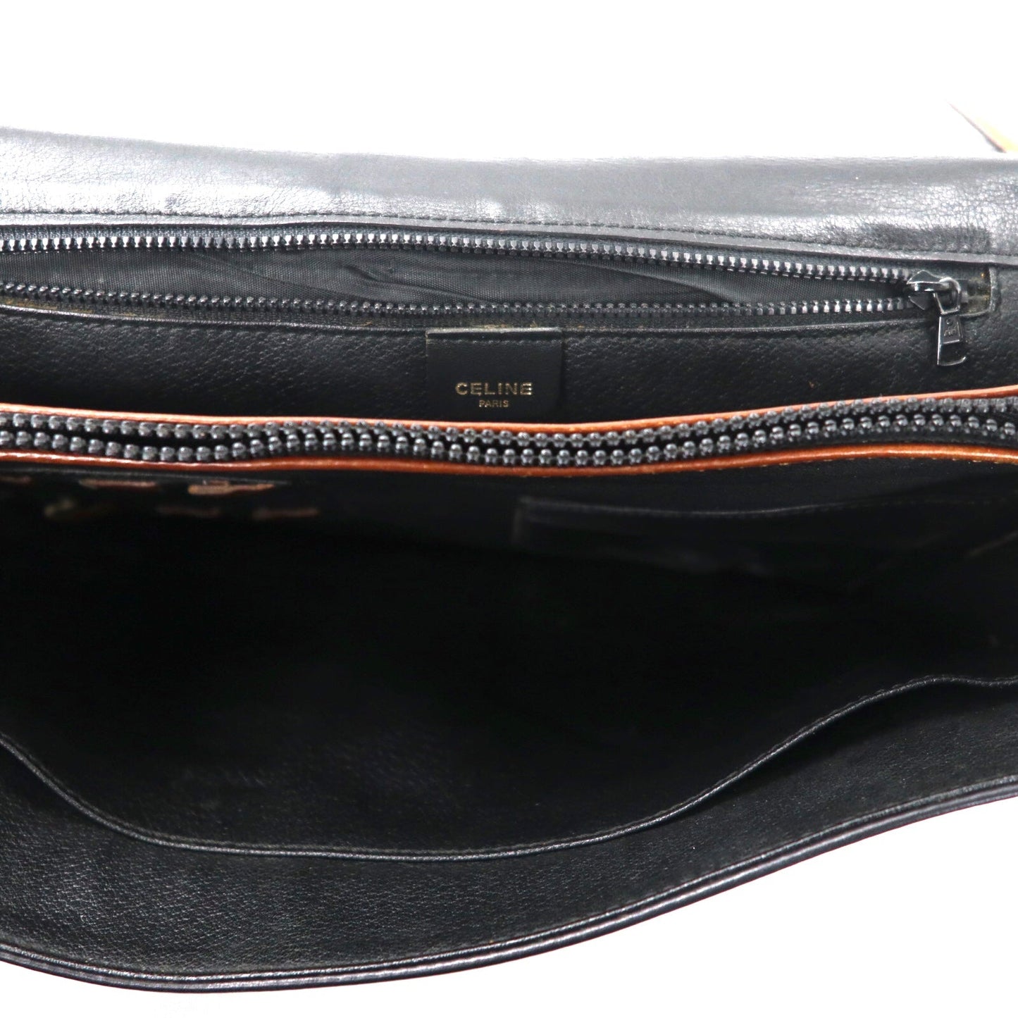 CELINE クラッチバッグ ブラック レザー M08 イタリア製