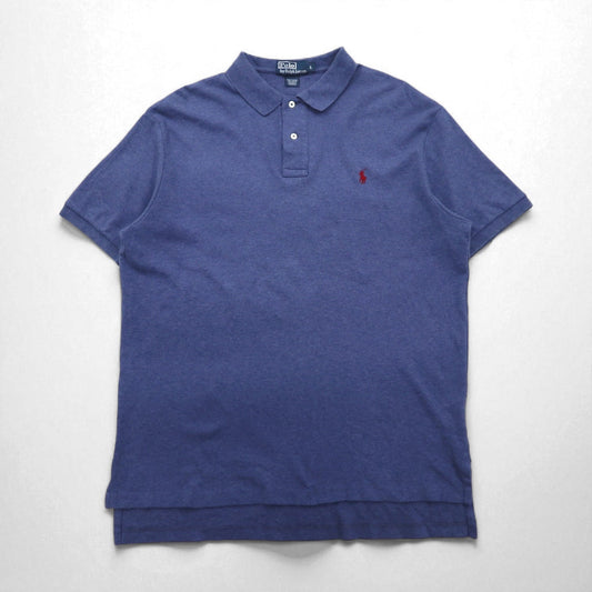 Polo by Ralph Lauren 90年代 ポロシャツ L ネイビー コットン スモールポニー刺繍