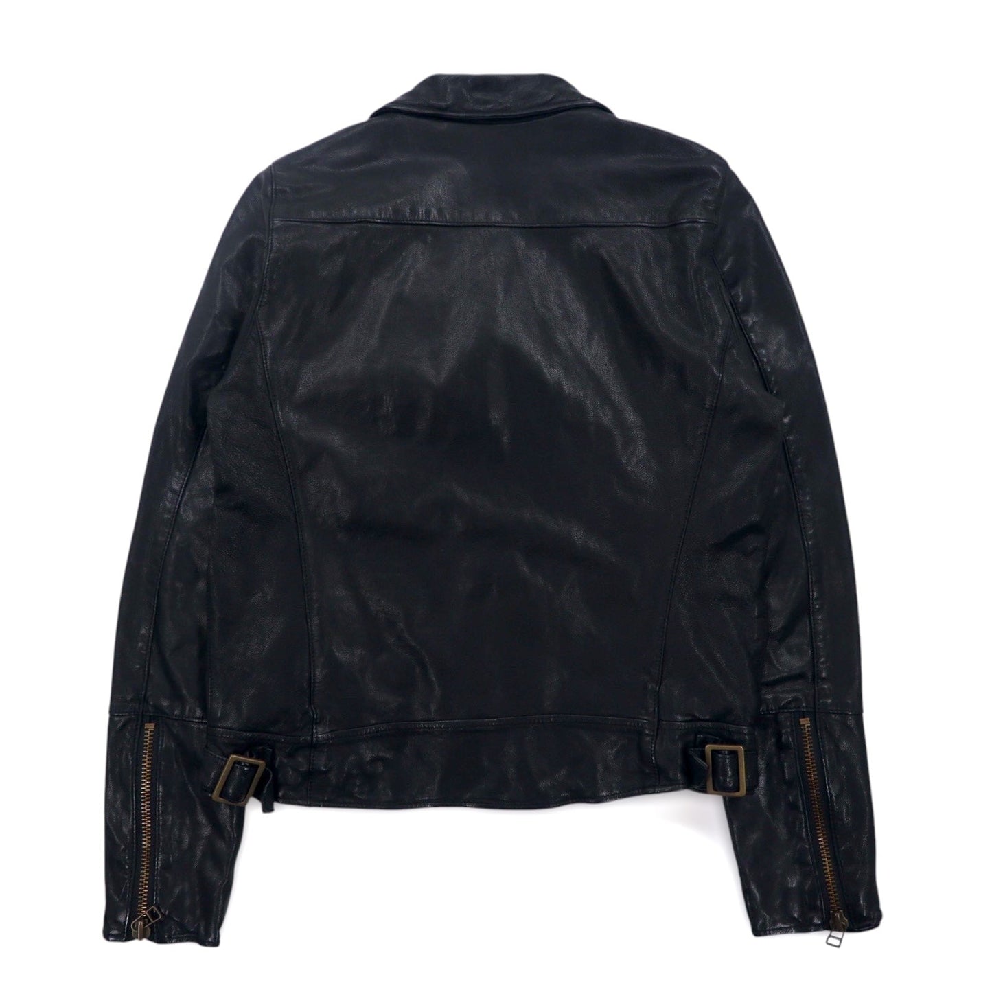 UNITED ARROWS ゴートスキン ダブル ライダースジャケット レザージャケット S ブラック 山羊革 1525-136-2584