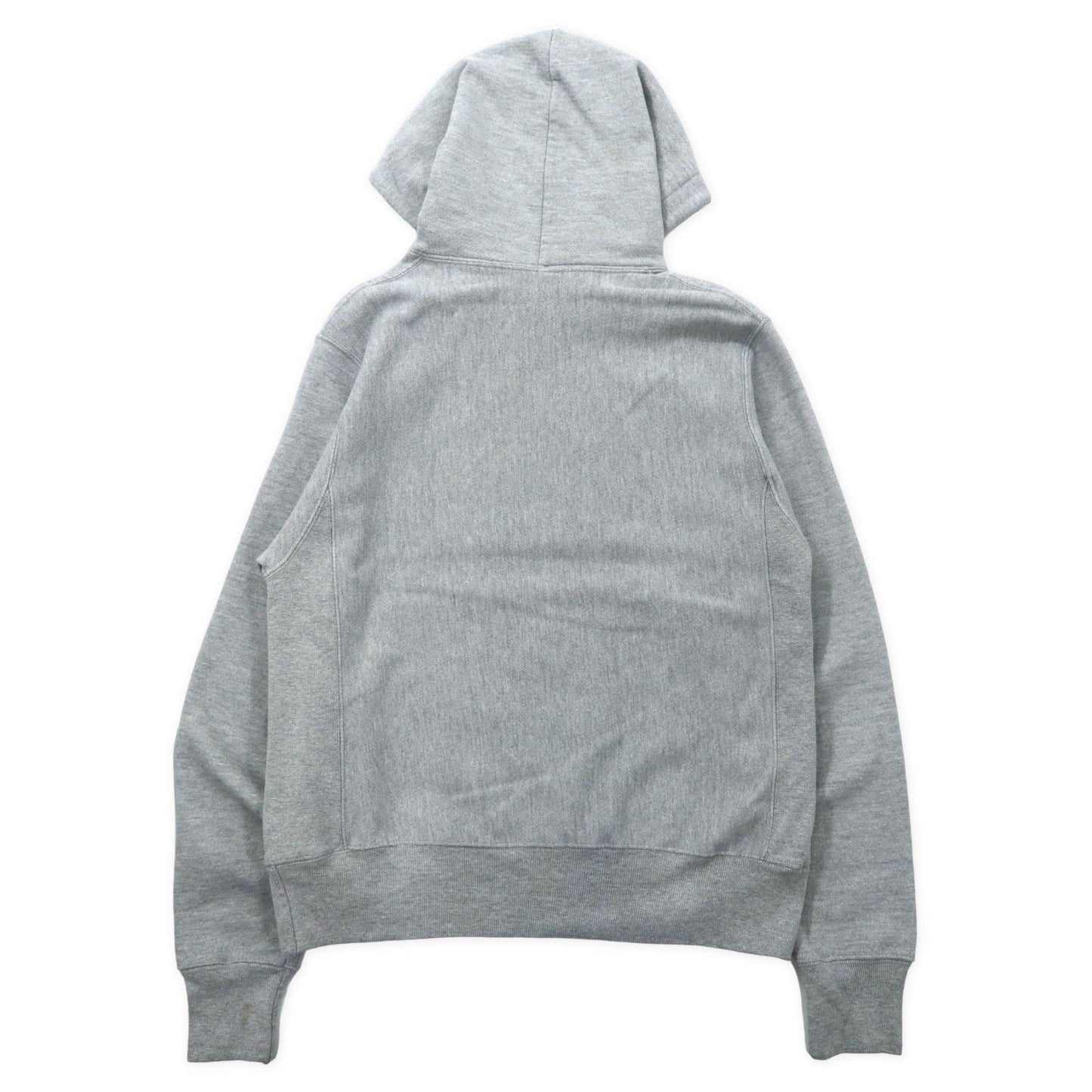 Champion ビッグサイズ リバースウィーブパーカー S グレー コットン 裏起毛 US規格 単色タグ REVERSE WEAVE ホンジュラス製
