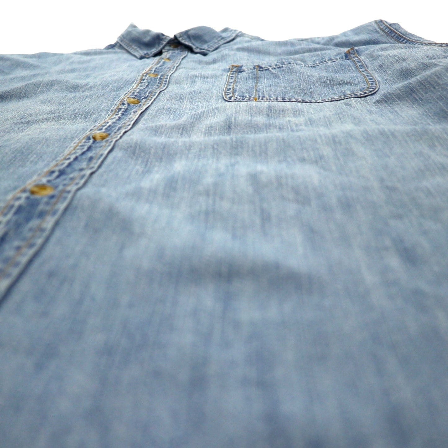 Levi's Signature ビッグサイズ デニム ボタンダウンシャツ 3XL インディゴ ブルー コットン