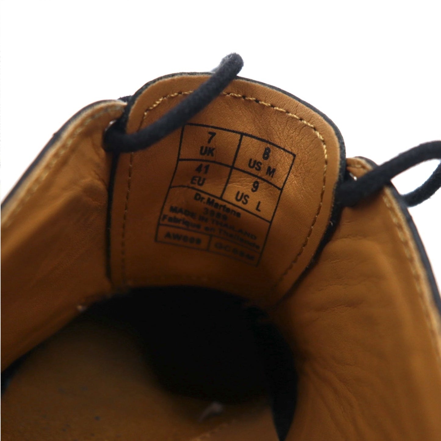 Dr.Martens イエローステッチ ブローグ シューズ 26cm ブラック レザー ウィングチップ 3989