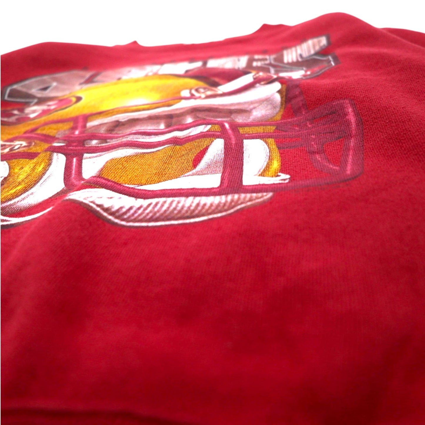 Lee USA製 90年代 NFL プリント スウェット L レッド 裏起毛 フットボール San Francisco 49ers