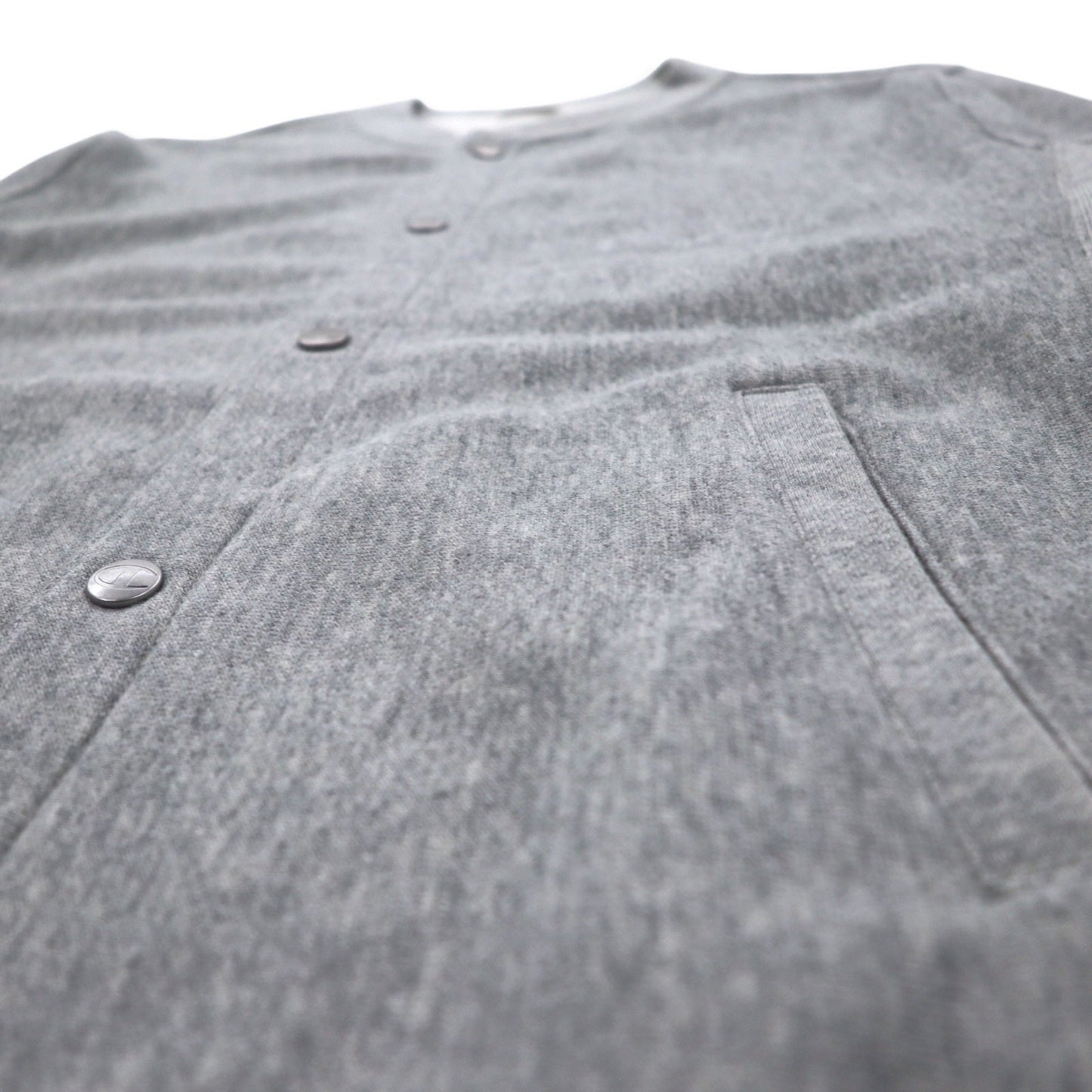 Champion リバースウィーブ REVERSE WEAVE スウェット ブルゾン XL グレー スナップボタン C8-Q018R