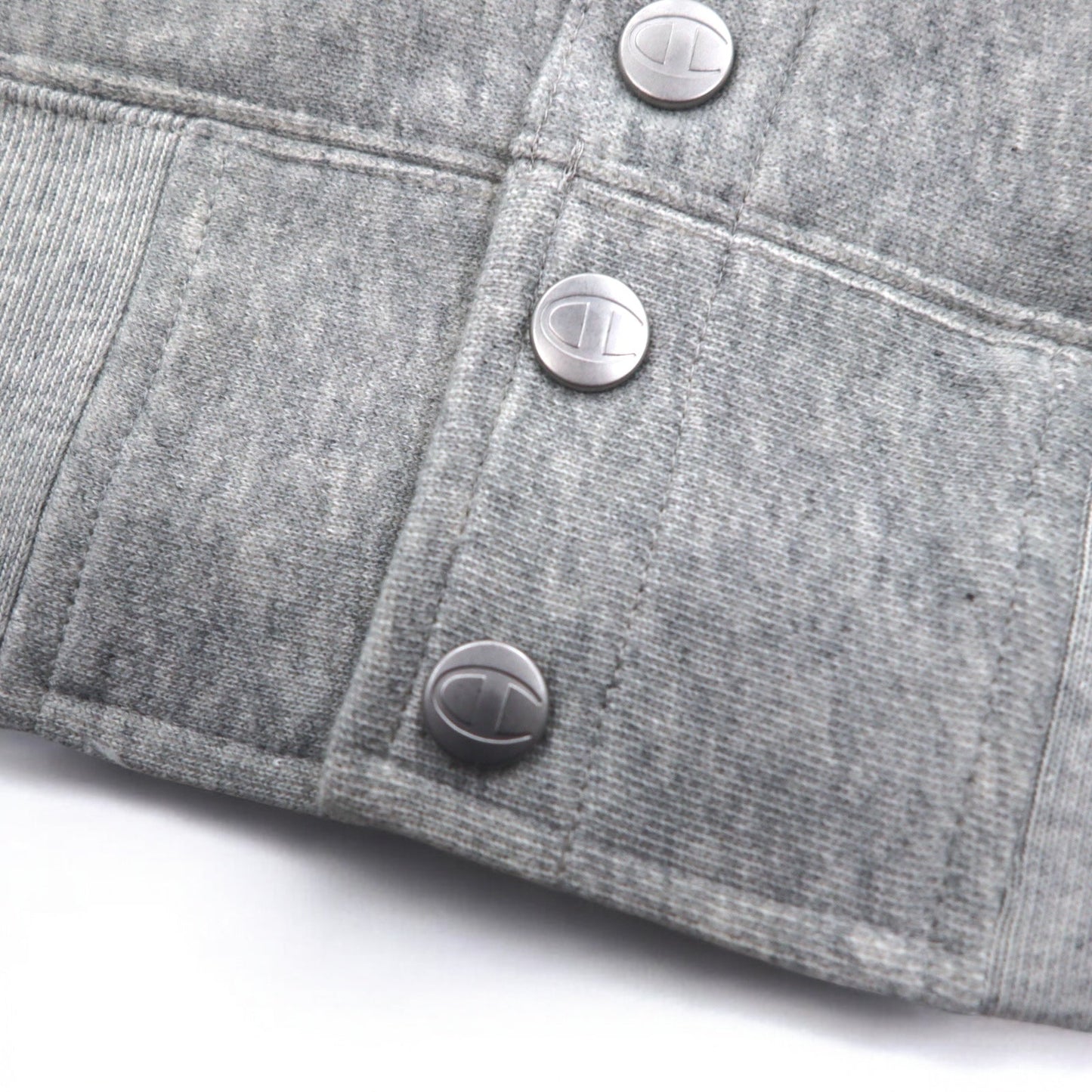 Champion リバースウィーブ REVERSE WEAVE スウェット ブルゾン XL グレー スナップボタン C8-Q018R