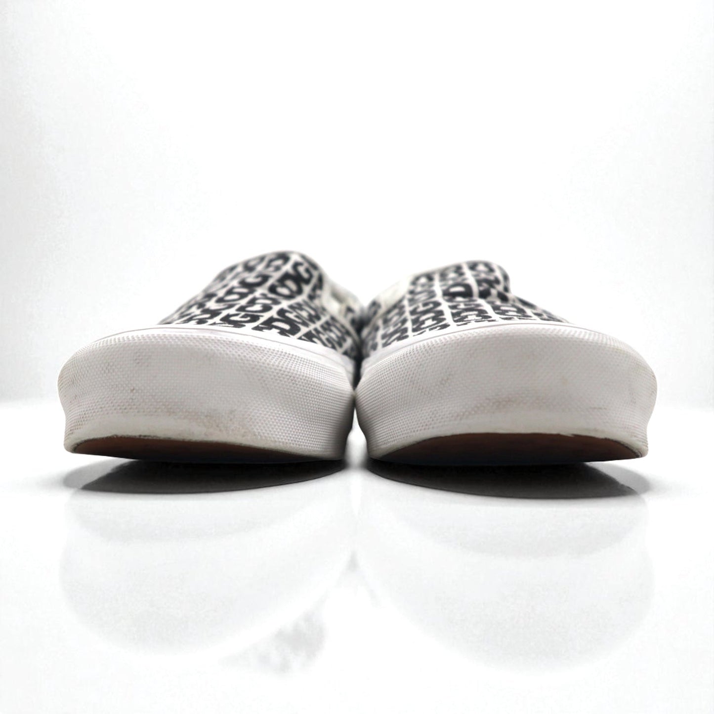 CDG ( COMME des GARCONS ) × VANS スリッポン Slip-On スニーカー 27cm ホワイト キャンバス ボルト VAULT OG Classic