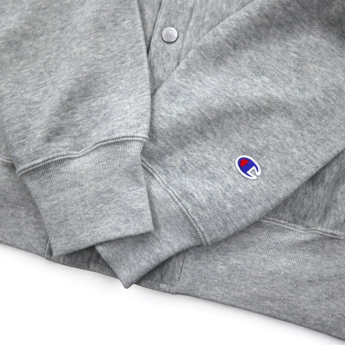Champion リバースウィーブ REVERSE WEAVE スウェット ブルゾン XL グレー スナップボタン C8-Q018R