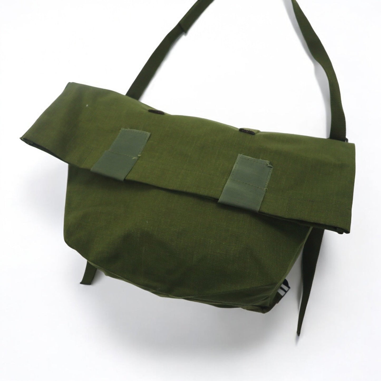 Danish Army デンマーク軍 80年代 2WAY ロールトップ メッセンジャーバッグ カーキ デッドストック 未使用品