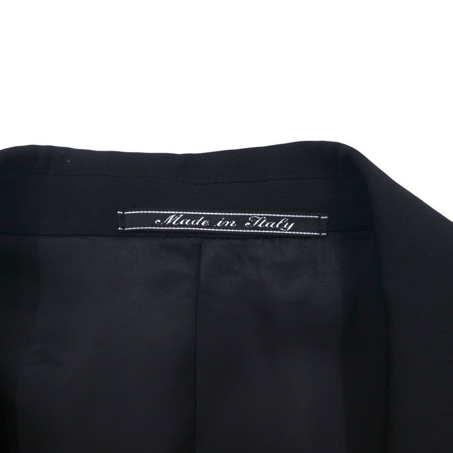 FENDI イタリア製 2B スーツ セットアップ M ブラック ヴァージンウール タック ワイド スラックス