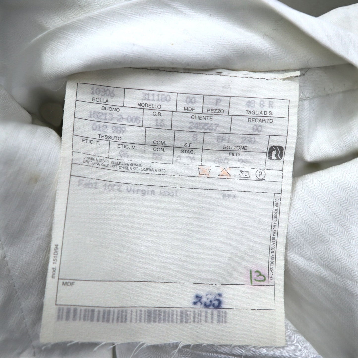 FENDI イタリア製 2B スーツ セットアップ M ブラック ヴァージンウール タック ワイド スラックス