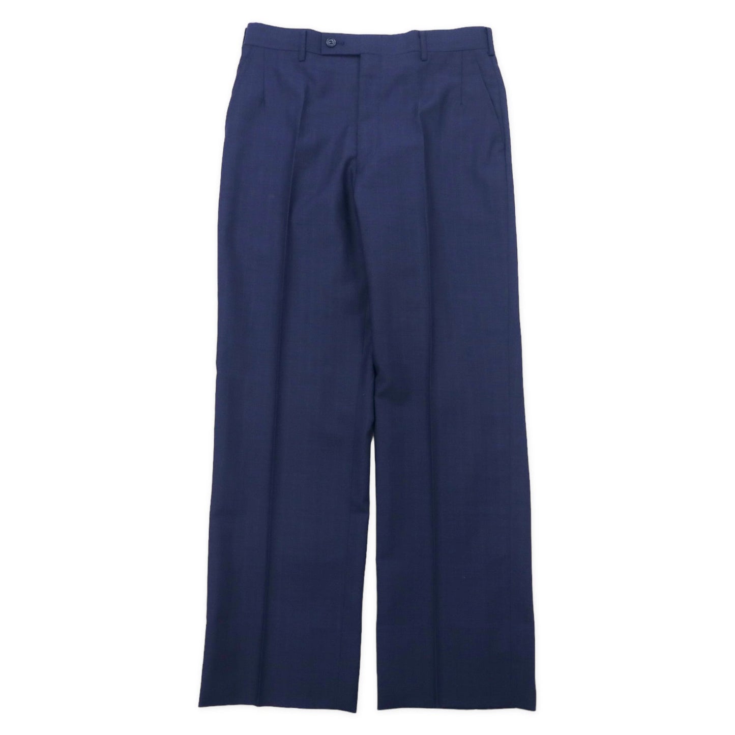 UOMO ANTONIO FUSCO ITALY 2B スーツ セットアップ 170 ネイビー チェック ウール ポリエステル