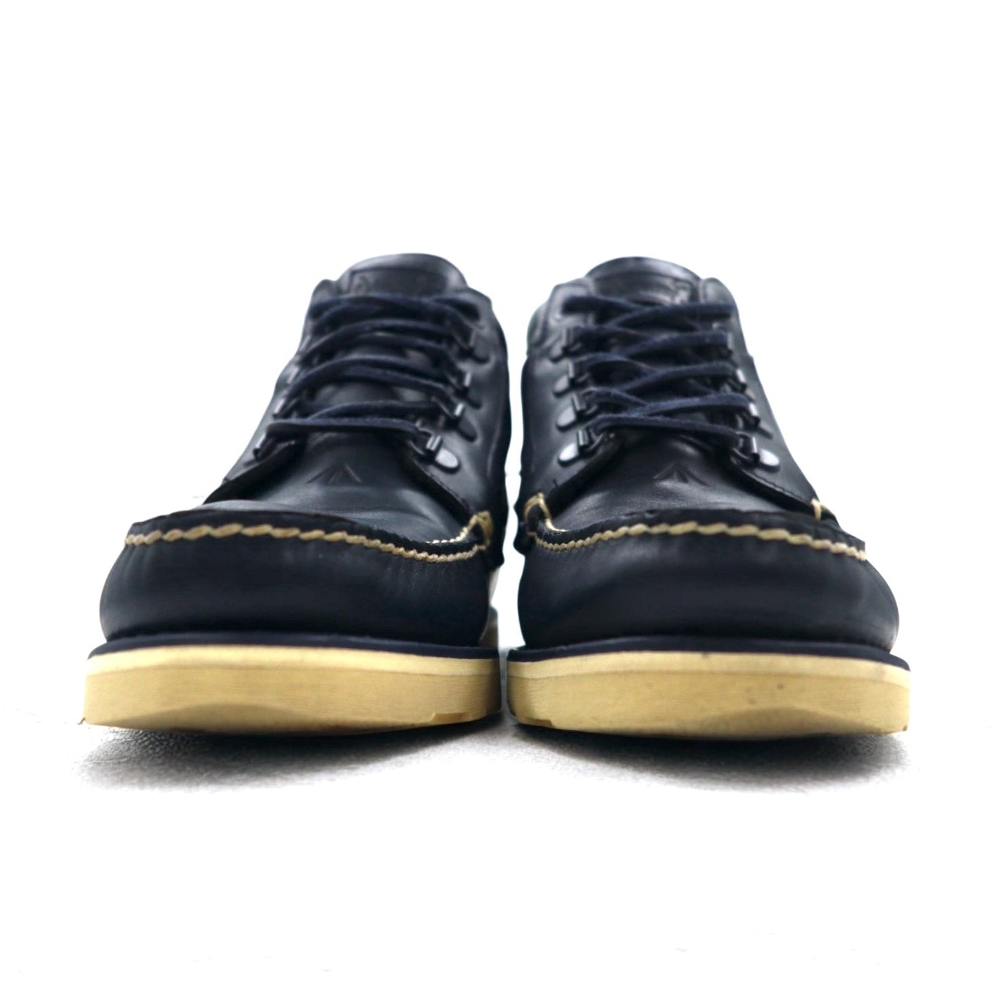 TIMBERLAND × NEXUS Ⅶ ゴアテックス GORE-TEX クラシック モカシンブーツ 26.5cm ネイビー レザー 防水 VIBRAMソール 19511