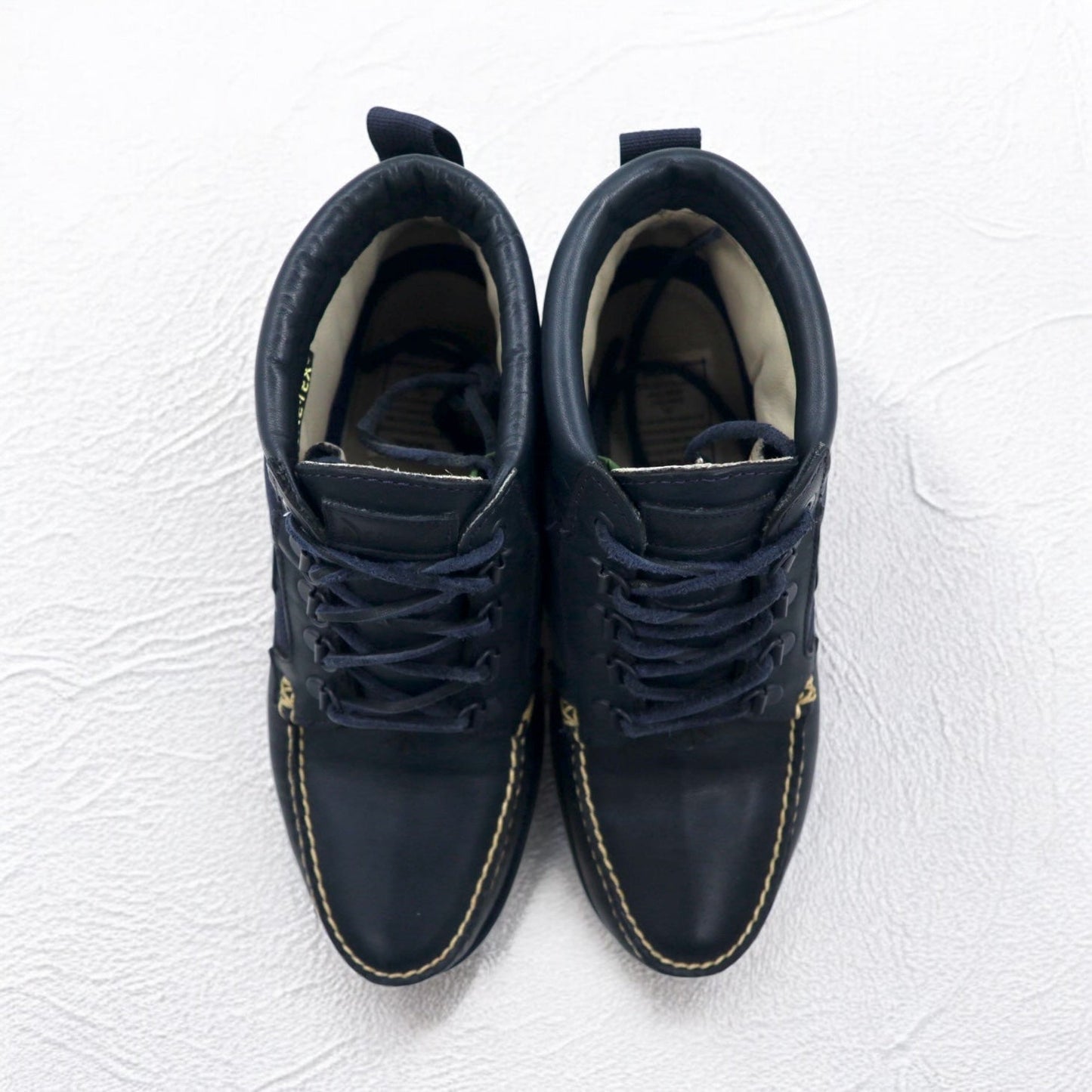 TIMBERLAND × NEXUS Ⅶ ゴアテックス GORE-TEX クラシック モカシンブーツ 26.5cm ネイビー レザー 防水 VIBRAMソール 19511