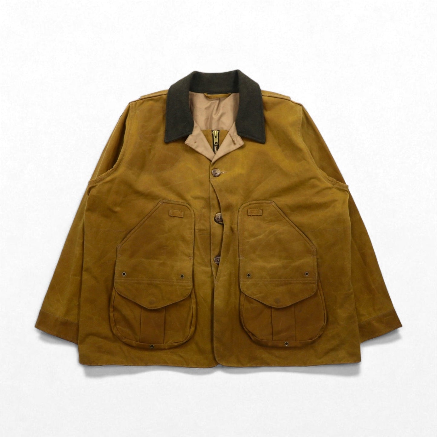 FILSON USA製 TIN CLOTH FIELD HUNTING COAT ハンティングジャケット 2XL ベージュ オイルドコットン  ティンクロス フィールドコート 11010088