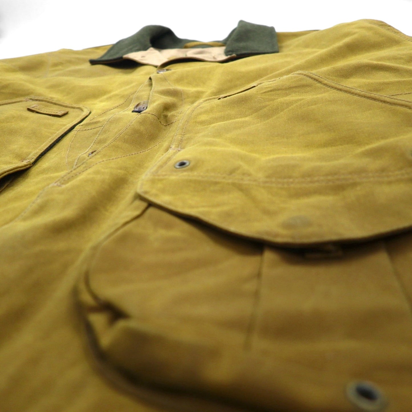 FILSON USA製 TIN CLOTH FIELD HUNTING COAT ハンティングジャケット 2XL ベージュ オイルドコットン  ティンクロス フィールドコート 11010088