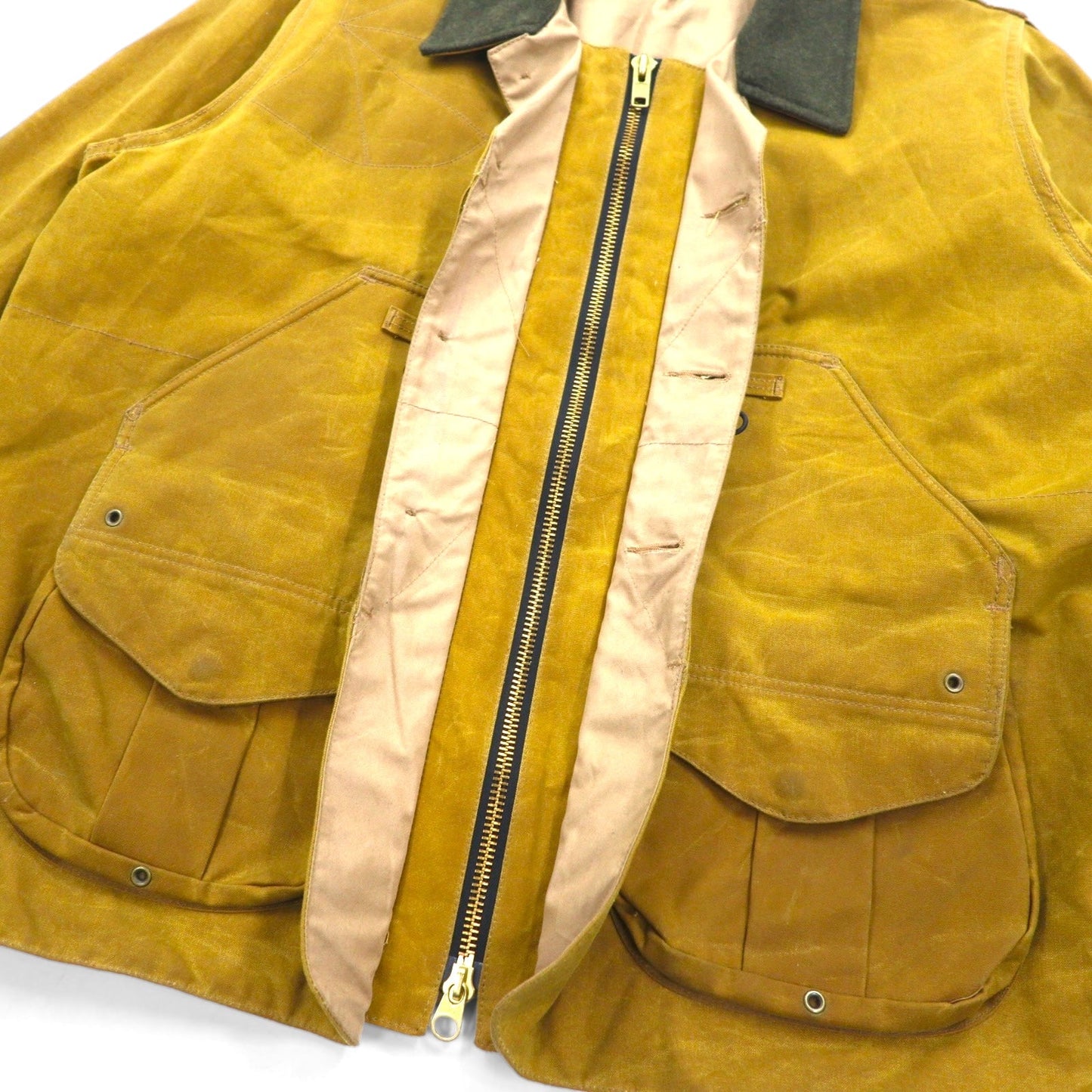 FILSON USA製 TIN CLOTH FIELD HUNTING COAT ハンティングジャケット 2XL ベージュ オイルドコットン  ティンクロス フィールドコート 11010088