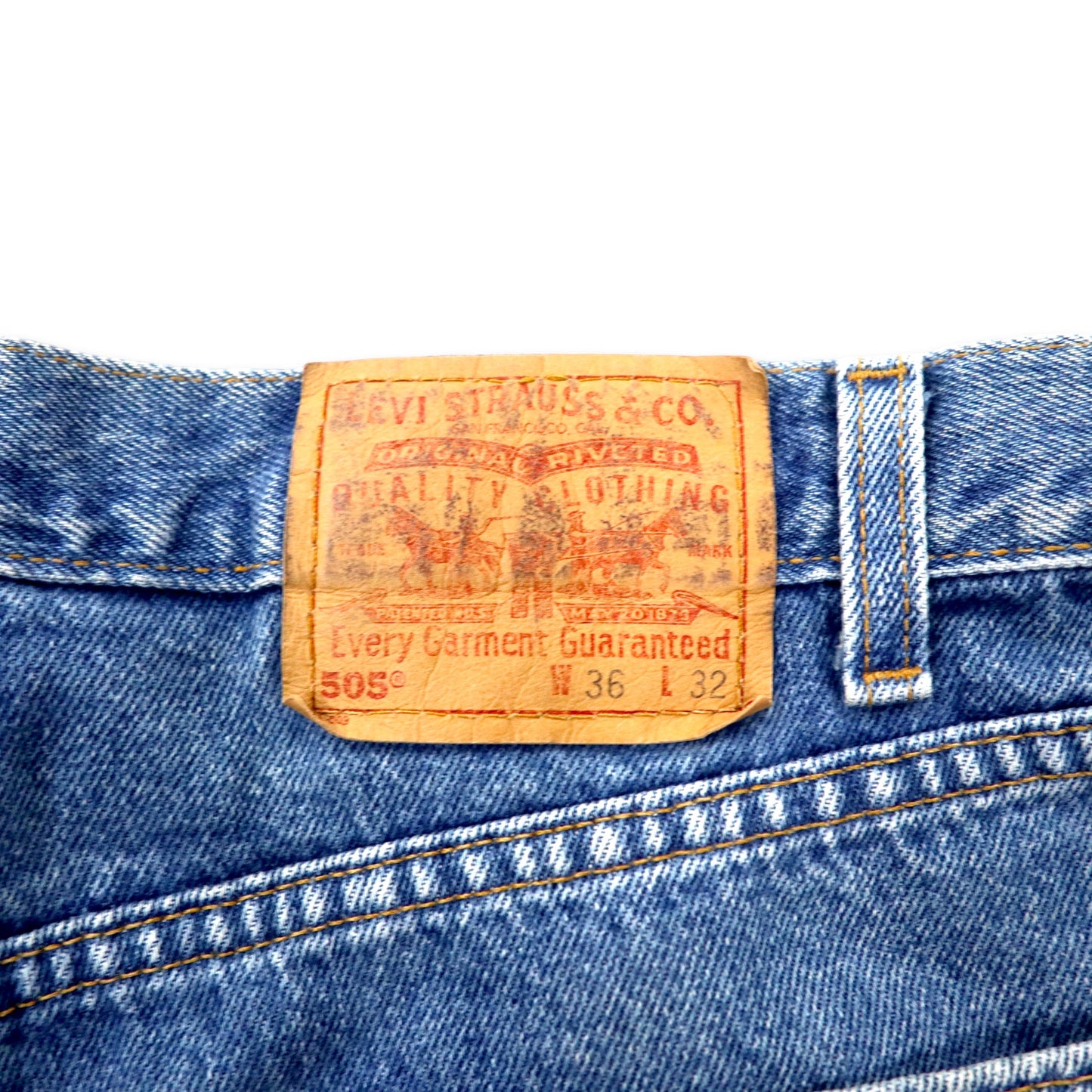Levi's 505 USA製 90年代 デニムパンツ 36 ブルー 505-4891 REGULAR FIT STRAIGHT FIT