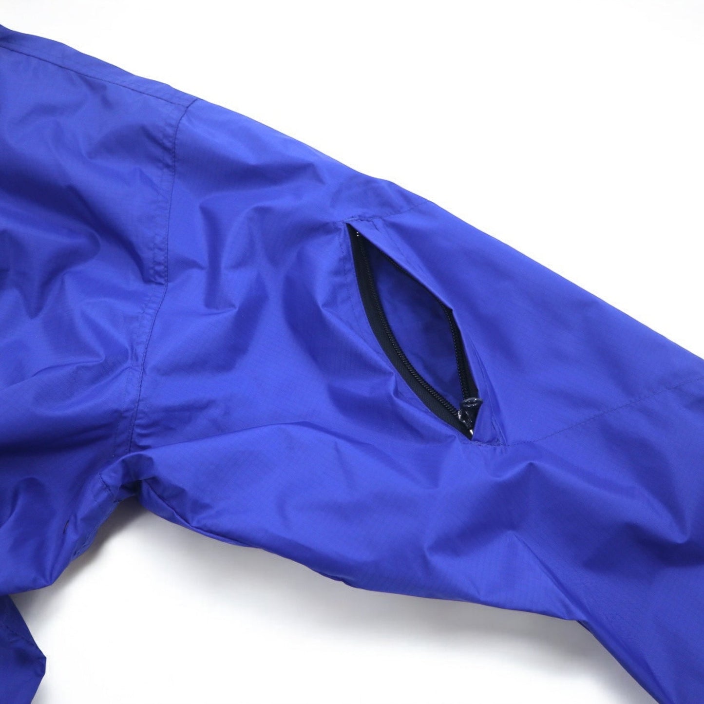 GAP 00年代 オールドギャップ リップストップ シェルジャケット L ブルー ポリエステル 防水 フード収納式