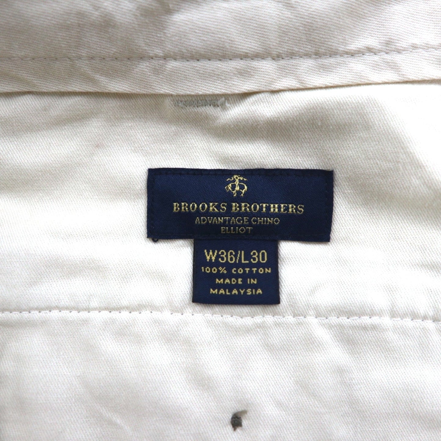 BROOKS BROTHERS 2タック ワイド チノパンツ L ベージュ ADVANTAGE CHINO ELLIOT