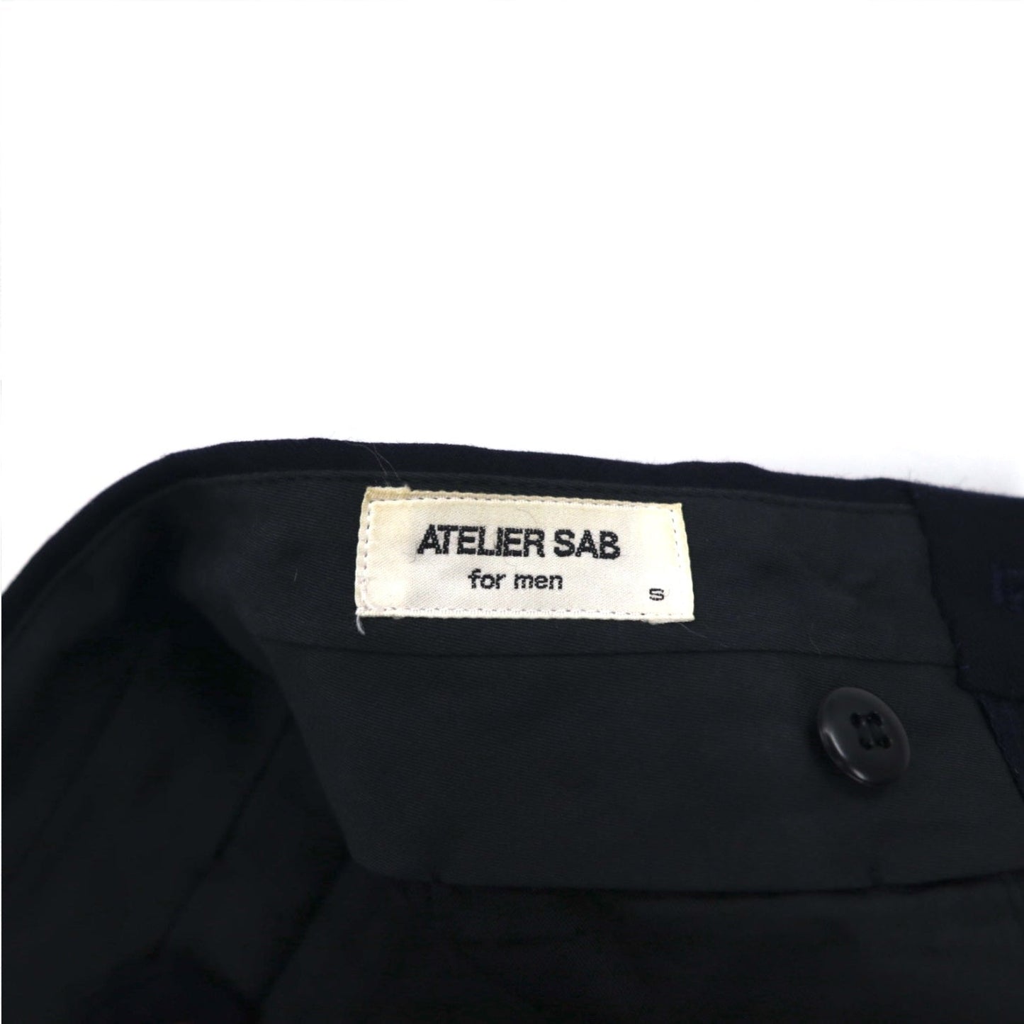 ATELIER SAB for men 90年代 ダブル スーツ セットアップ S ネイビー ウール ギャバジン 日本製