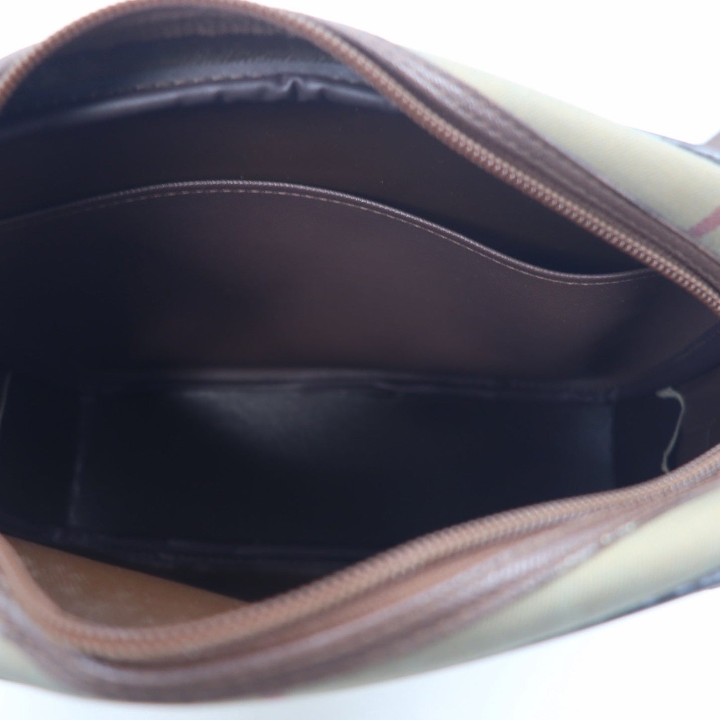 Burberrys オールド ウィンドウペン チェック カメラバッグ ショルダーバッグ ベージュ 玉虫 ナイロン キャンバス レザー