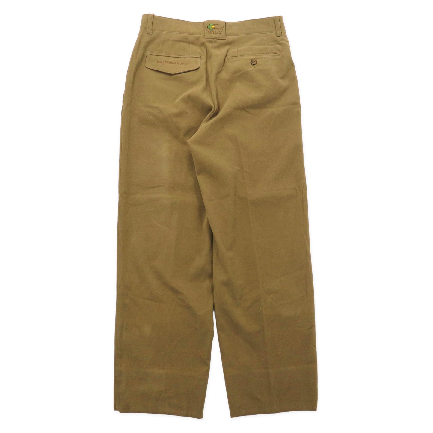 CASTELBAJAC SPORT 90年代 2タック スラックスパンツ 78 ベージュ ポリエステル 日本製 未使用品