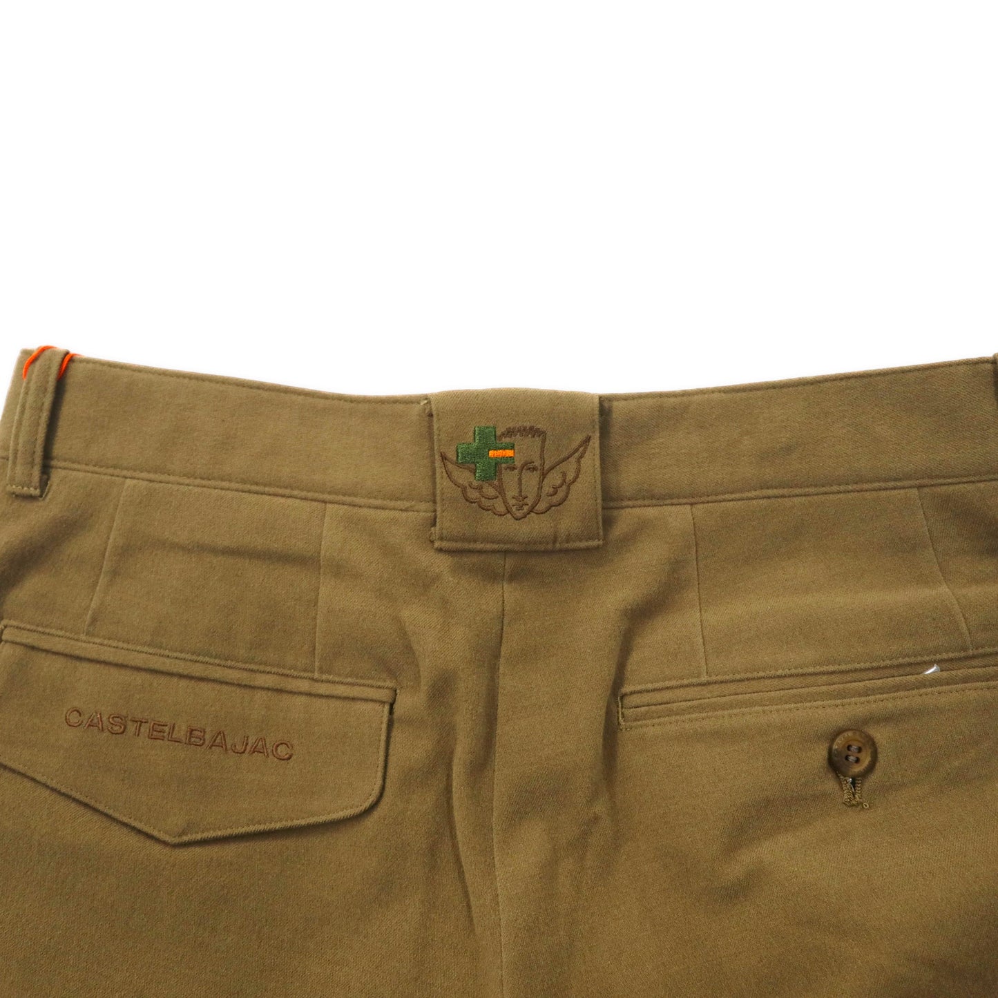 CASTELBAJAC SPORT 90年代 2タック スラックスパンツ 78 ベージュ ポリエステル 日本製 未使用品